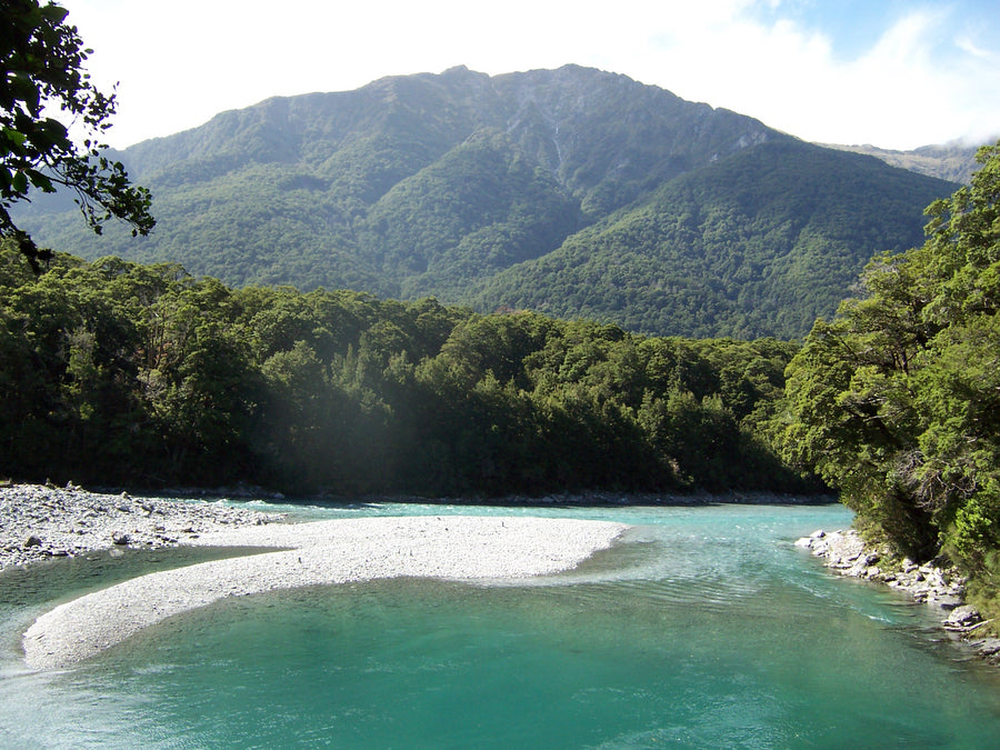 beautiful river South Island New Zealand 