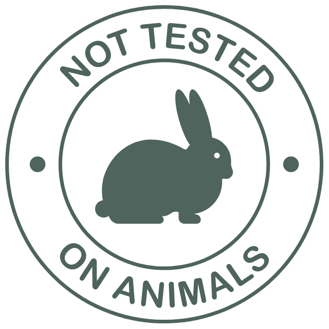 not tested on animals logo with bunny in the centre